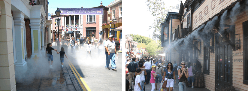 cooling solutions at theme parks