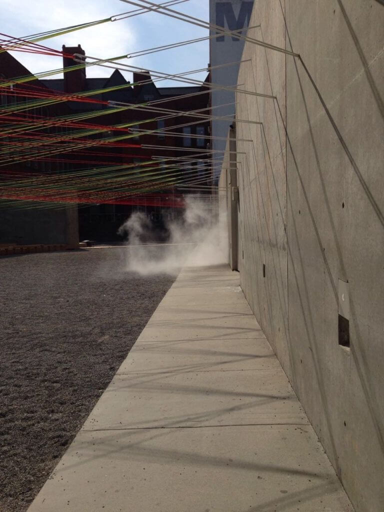 fog in art installation